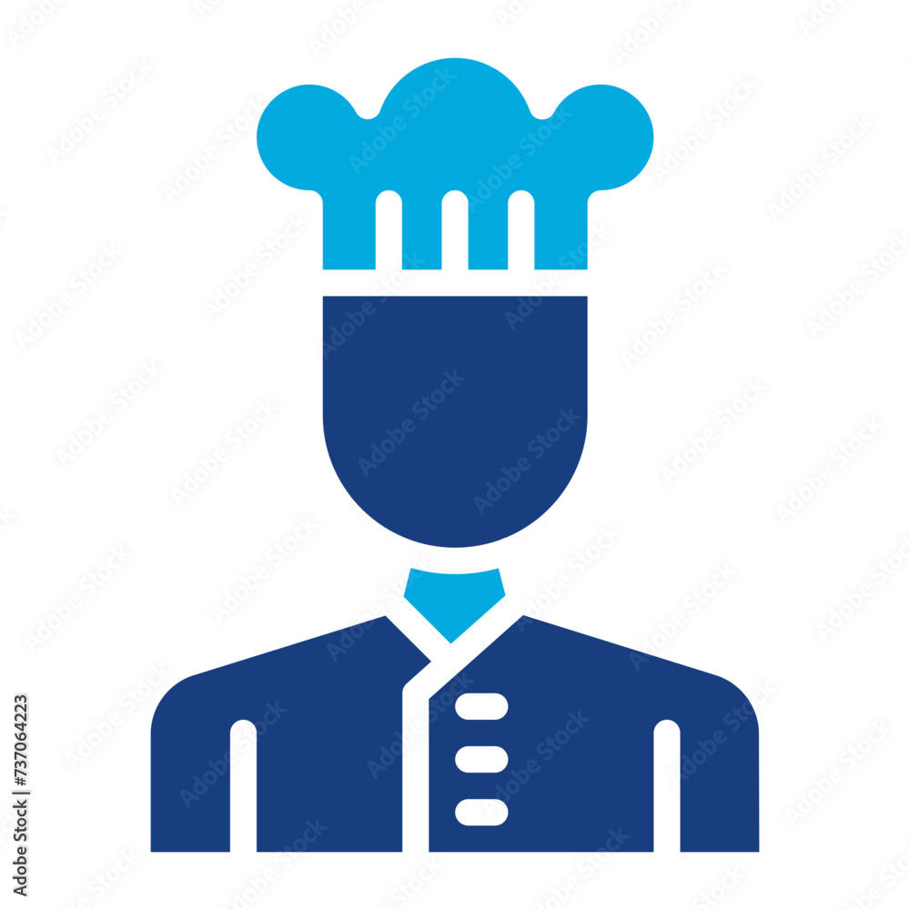 Poster chef icon vector image. can be used for diversity.