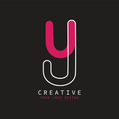 Creative Modern Stylish Calligraphy Letter Y Logo vector illustration EPS 10 Editable design 