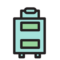 Baggage Holiday Luggage Tourism Travel Vacation Filled Outline Icon