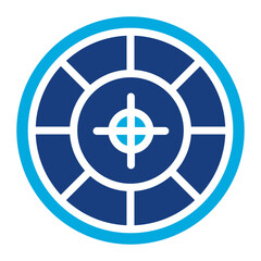 Obraz premium French Roulette icon vector image. Can be used for Casino.