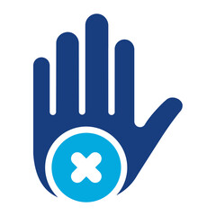 Self Exclusion icon vector image. Can be used for Casino.