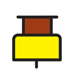 Communication Email Letter Mail Message Pin Filled Outline Icon