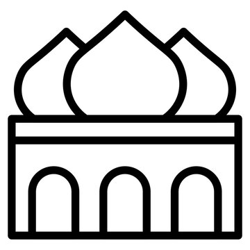 recommend clip art: Taj mahal line 