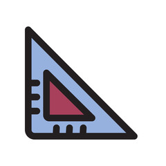 Education Learning School Set Square Study D Filled Outline Icon