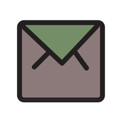 Chat Email Envelope Letter Mail Message Filled Outline Icon