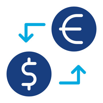 Currency Exchange Rates icon vector image. Can be used for Trading.