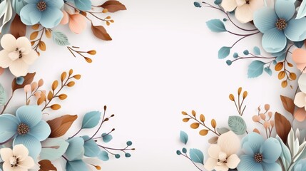 Notebook with flowers surrounding it