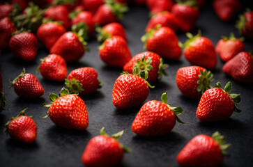 strawberries on the table