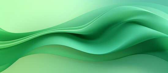 Fototapeta premium Abstract organic green wavy background
