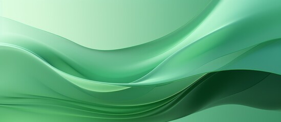 Abstract organic green wavy background