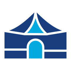 Majlis Tent icon vector image. Can be used for Trekking.