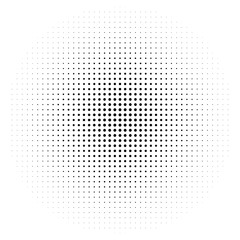 Dot halftone pattern background. Vector abstract circle wave grid or geometric gradient texture...