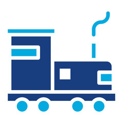 Steam Engine icon vector image. Can be used for Railway.