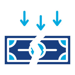 Bankruptcy icon vector image. Can be used for Homeless. - obrazy, fototapety, plakaty