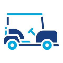 Golf Buggy icon vector image. Can be used for Golf.