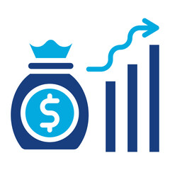 Profit icon vector image. Can be used for Supply Chain.