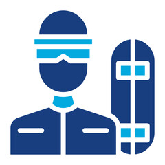 Snowboarder Male icon vector image. Can be used for Ski Resort.