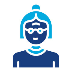 Grandmother icon vector image. Can be used for Child Adoption.