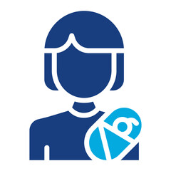 Mother icon vector image. Can be used for Child Adoption.