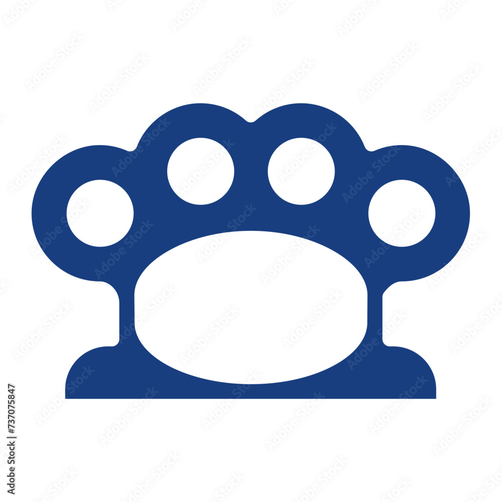 Poster knuckle icon vector image. can be used for shooting.