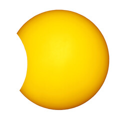 Solar Eclipse png background. The view of the Sun during Solar Eclipse. The Moon passes between...