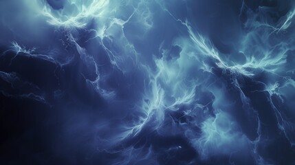 A fluid abstract background in a unique blend of indigo and light gray, creating a mysterious, nocturnal atmosphere. - obrazy, fototapety, plakaty