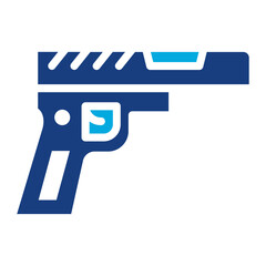 Pistol icon vector image. Can be used for Shooting. - obrazy, fototapety, plakaty