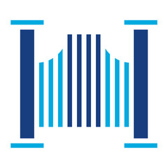 Gate icon vector image. Can be used for Fairytale.