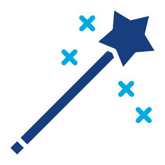Wand icon vector image. Can be used for Fairytale.