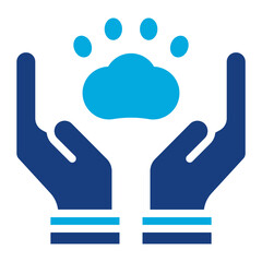 Adoption icon vector image. Can be used for Veterinary.