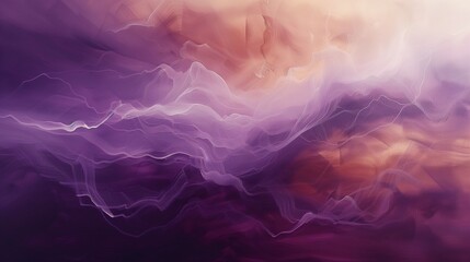 A fluid abstract canvas featuring rich plum and muted lavender, creating a deep, romantic vibe.