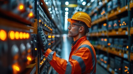 Explore the transformative potential of AI in supply chain management with a photo of logistics professionals monitoring inventory levels and delivery schedules using AI-powered predictive analytics - obrazy, fototapety, plakaty
