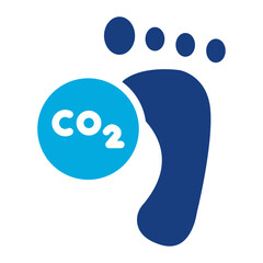 Carbon Footprint icon vector image. Can be used for Global Warming.