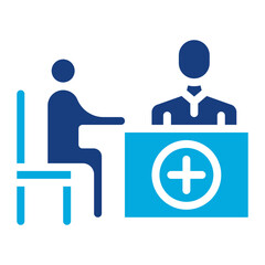 Doctor Consultation icon vector image. Can be used for Nursing.