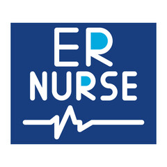 ER Nurse icon vector image. Can be used for Nursing.