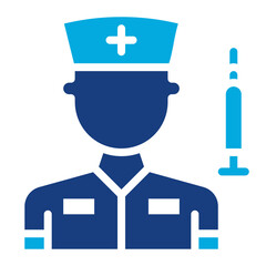 Registered Nurse icon vector image. Can be used for Nursing.