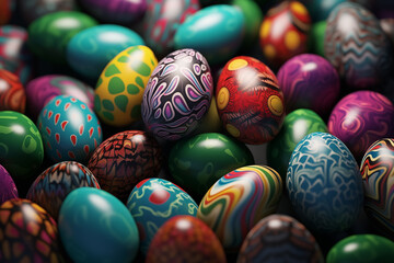 Fototapeta na wymiar Small Easter Eggs Mockup ultra-high resolution