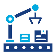 Automation Industry icon vector image. Can be used for Cyberpunk.
