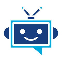 Chatbot icon vector image. Can be used for Cyberpunk.