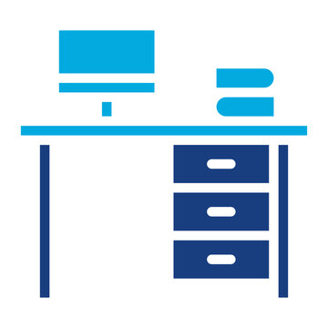 Hot Desk icon vector image. Can be used for Coworking Space.
