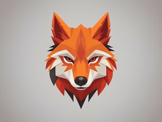 Obraz premium Logo Illustrator Animal Fox. Generative ai