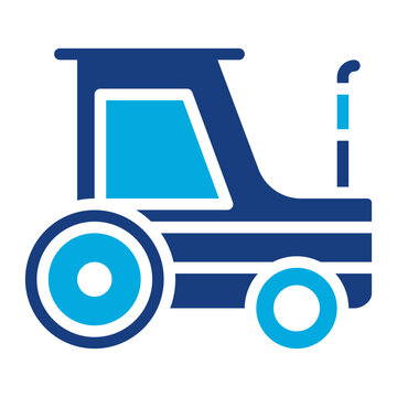 Tractor icon vector image. Can be used for Agriculture.