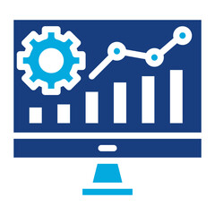 Data driven icon vector image. Can be used for Video Blog.