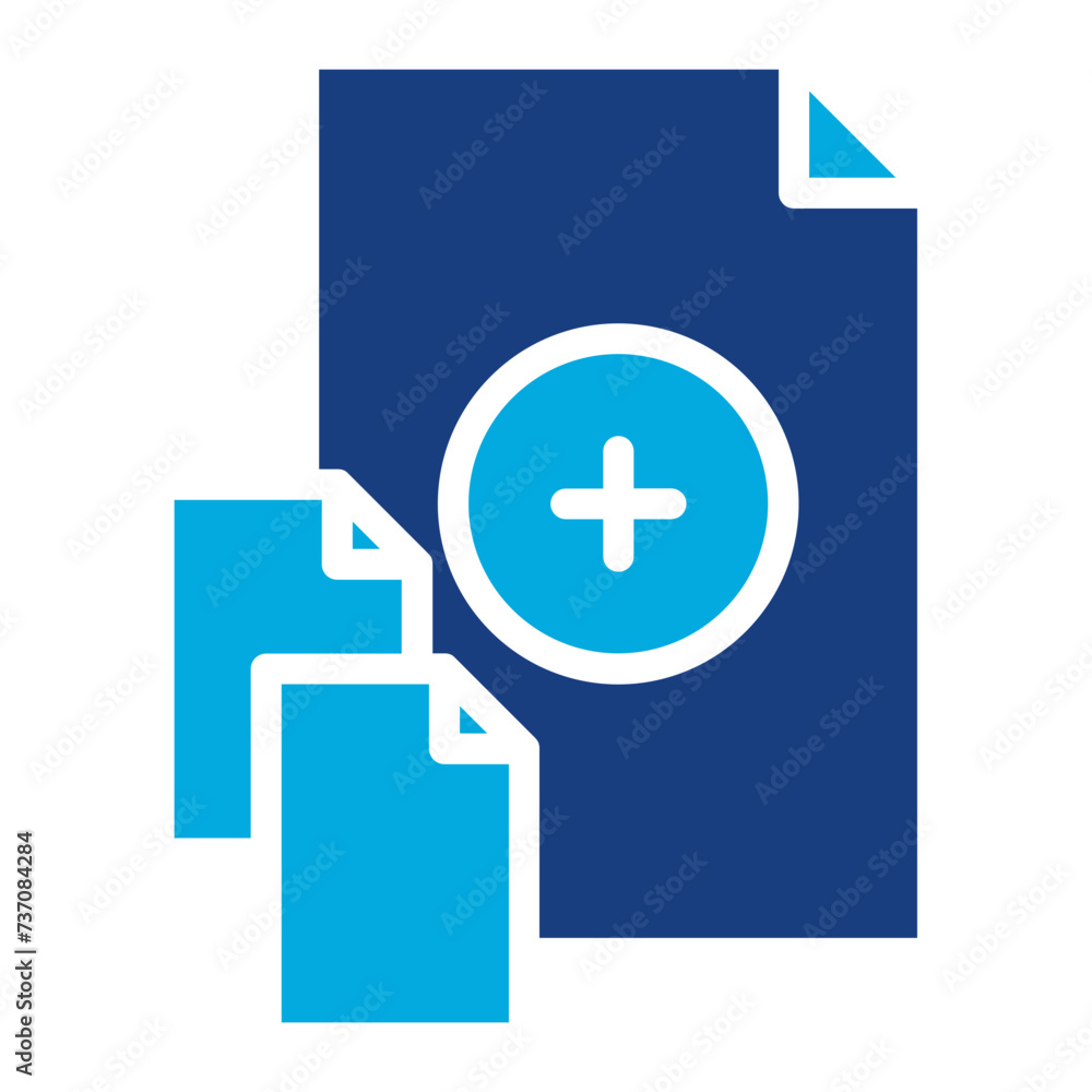 Poster add file icon vector image. can be used for documents and files.