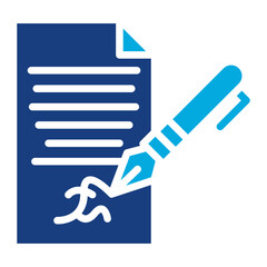 Signature icon vector image. Can be used for Documents And Files.