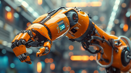 Programmable robotic arm with precision control and versatile applications.