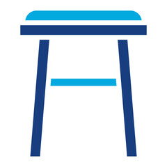 Stool icon vector image. Can be used for Bar.
