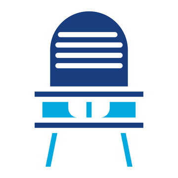 High Chair icon vector image. Can be used for Maternity.
