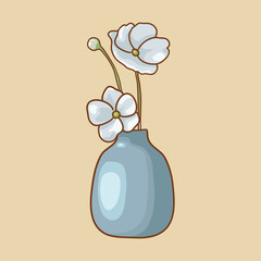 Arrangement of flowers in a vase