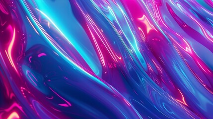 A vibrant abstract fluid background, combining neon magenta and bright cyan for a lively, energetic feel.